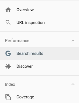 Dieser Screenshot zeigt die Search Results der Google Search Console.