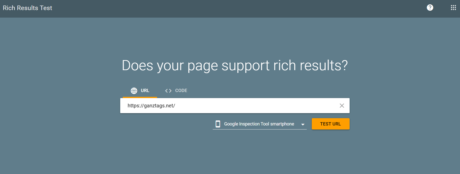 Rich Results Test