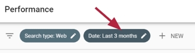 So passt man die Zeitspanne in der Google Search Console an.