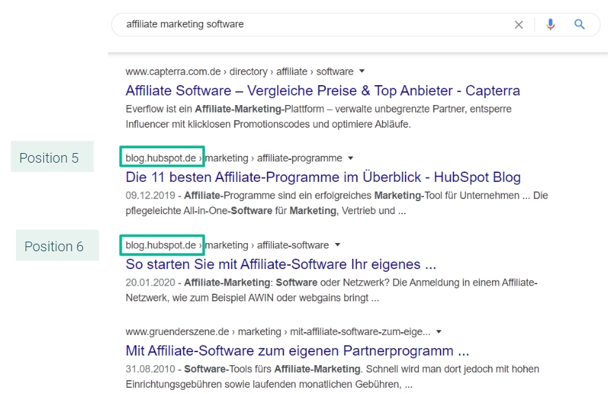 Keyword-Kannibalismus entsteht, wenn mehrere Seiten zu den selben Keywords ranken.